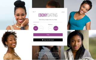 Ebony Dating Homepage Image